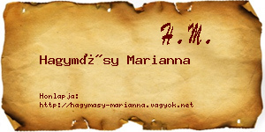 Hagymásy Marianna névjegykártya