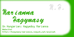 marianna hagymasy business card